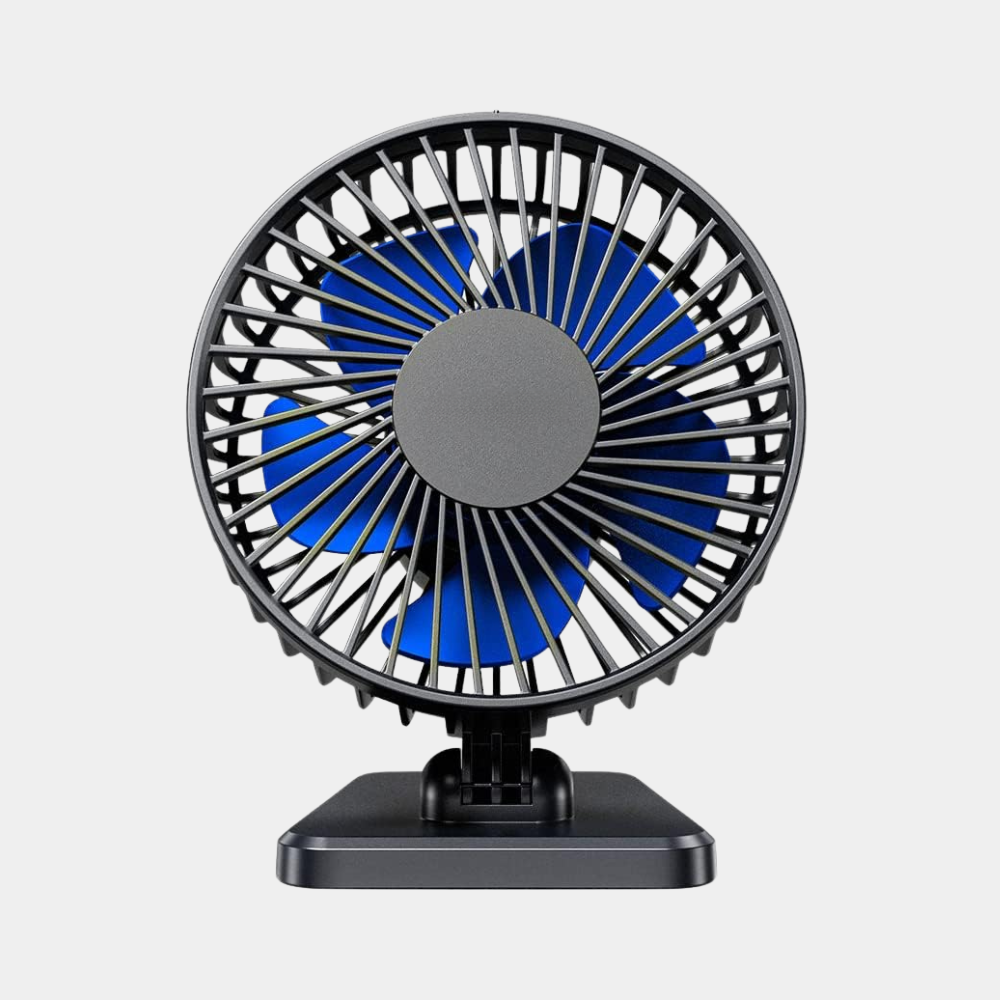 Blue Compact USB Powered Adjustable Quiet Gift Office Home Traveling Small Desk Fan